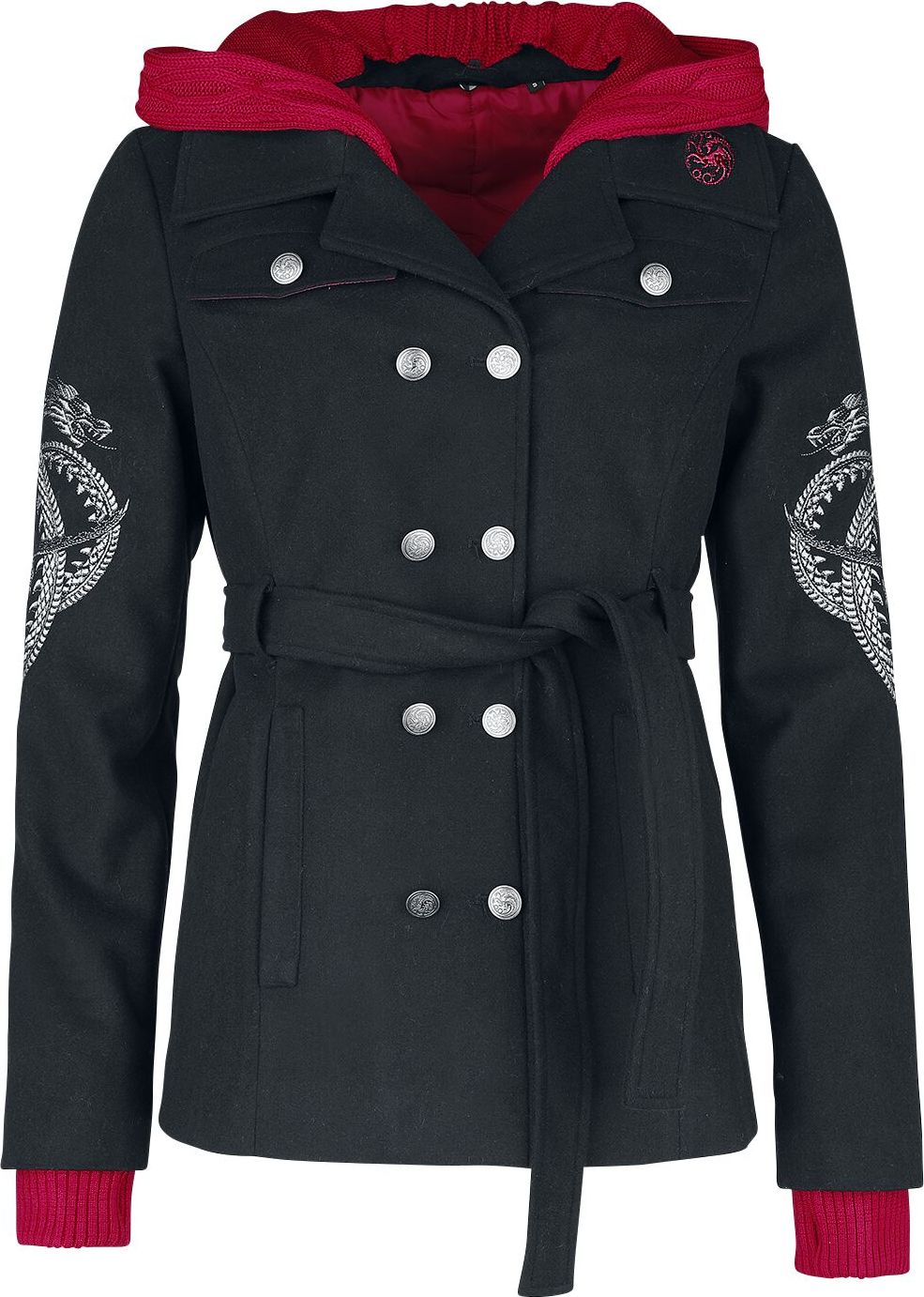 Game Of Thrones House of the Dragon Dámská zimní bunda černá - Merchstore.cz