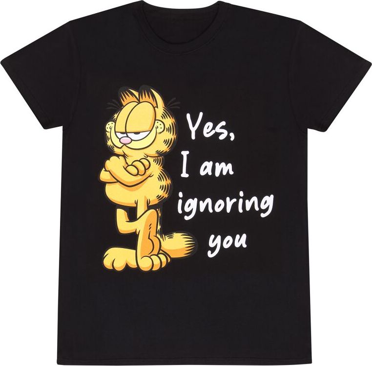 Garfield Ignoring You Tričko černá - Merchstore.cz Garfield Ignoring You Tričko černá - Merchstore.cz