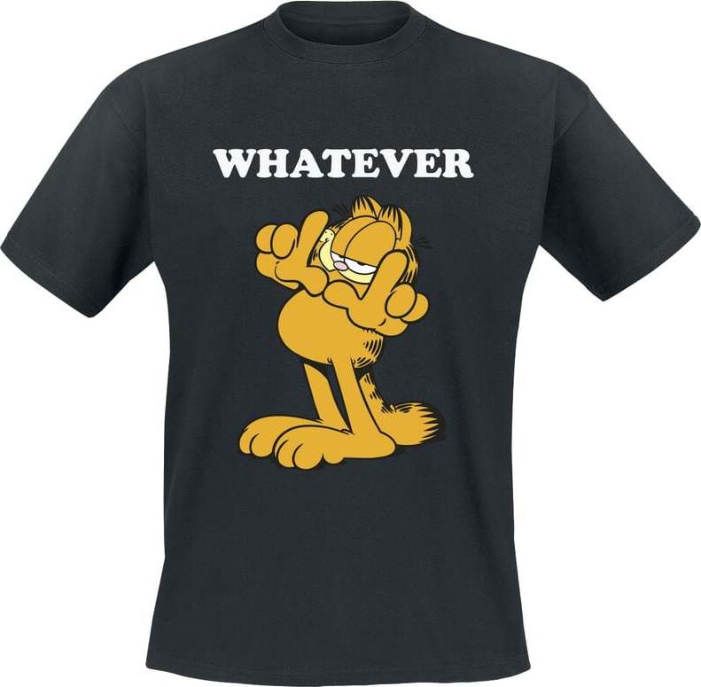 Garfield Whatever Tričko černá - Merchstore.cz