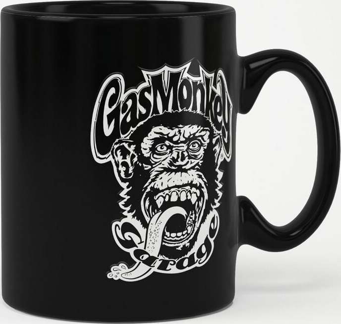 Gas Monkey Garage Logo Hrnek černá - Merchstore.cz Gas Monkey Garage Logo Hrnek černá - Merchstore.cz