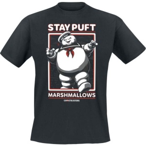 Ghostbusters Stay Puft Marshmallows Tričko černá