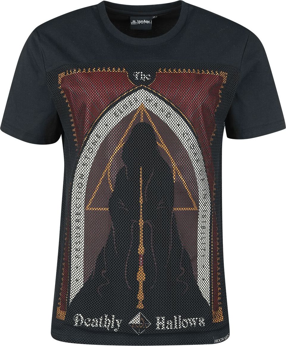 Harry Potter Deathly Hallows Dámské tričko černá - Merchstore.cz