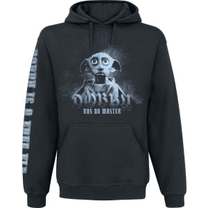 Harry Potter Dobby Has No Master Mikina s kapucí černá