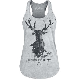 Harry Potter Expecto Patronum Dámský top světle šedá - Merchstore.cz