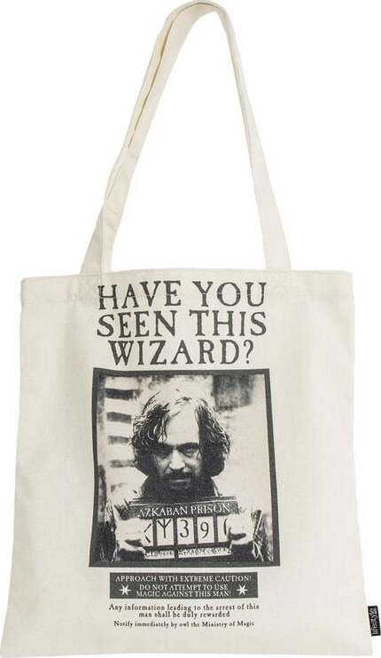 Harry Potter Have you seen this wizard? Plátená taška cerná/bílá - Merchstore.cz