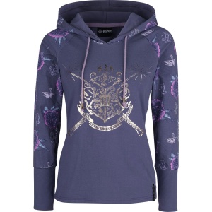 Harry Potter Hogwart's Crest Dámské tričko s kapucí a dlouhým rukávem šeríková - Merchstore.cz