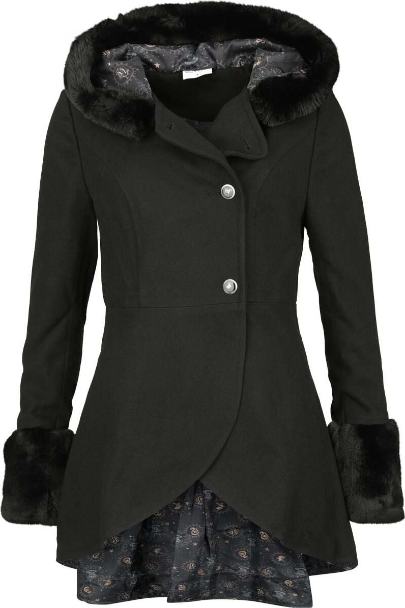 Harry Potter Hogwarts Dámský kabát černá - Merchstore.cz