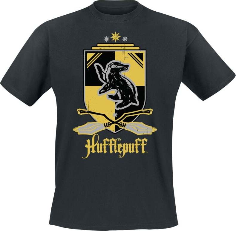 Harry Potter Hufflepuff Tričko černá - Merchstore.cz