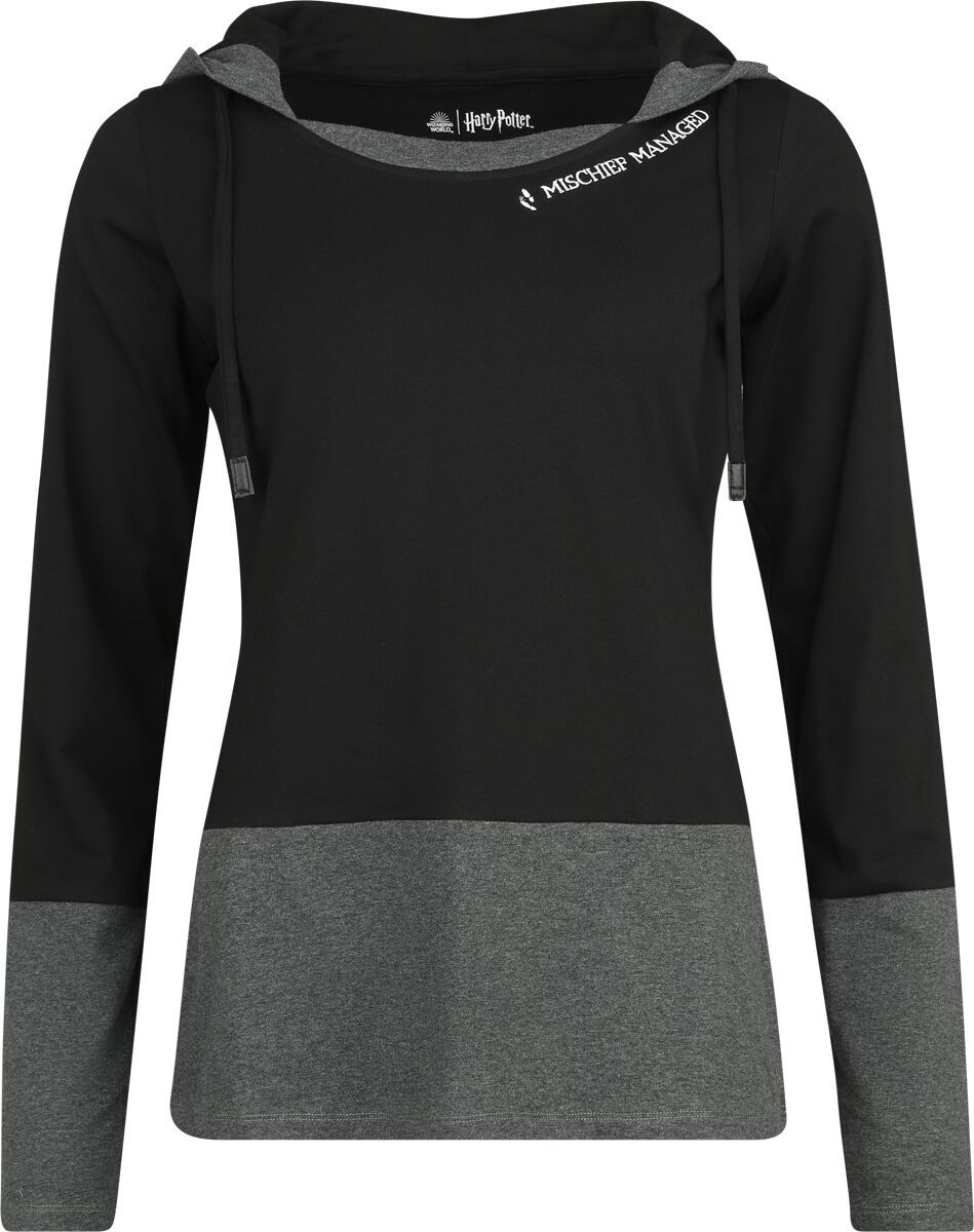 Harry Potter Marauder's map Dámská mikina s kapucí černá - Merchstore.cz Harry Potter Marauder's map Dámská mikina s kapucí černá - Merchstore.cz