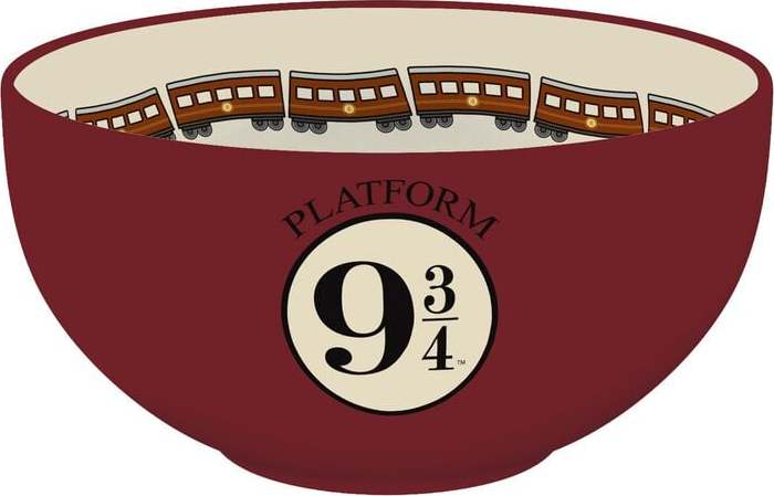 Harry Potter Nástupiště 9 3/4 Cereální miska cervená/béžová - Merchstore.cz