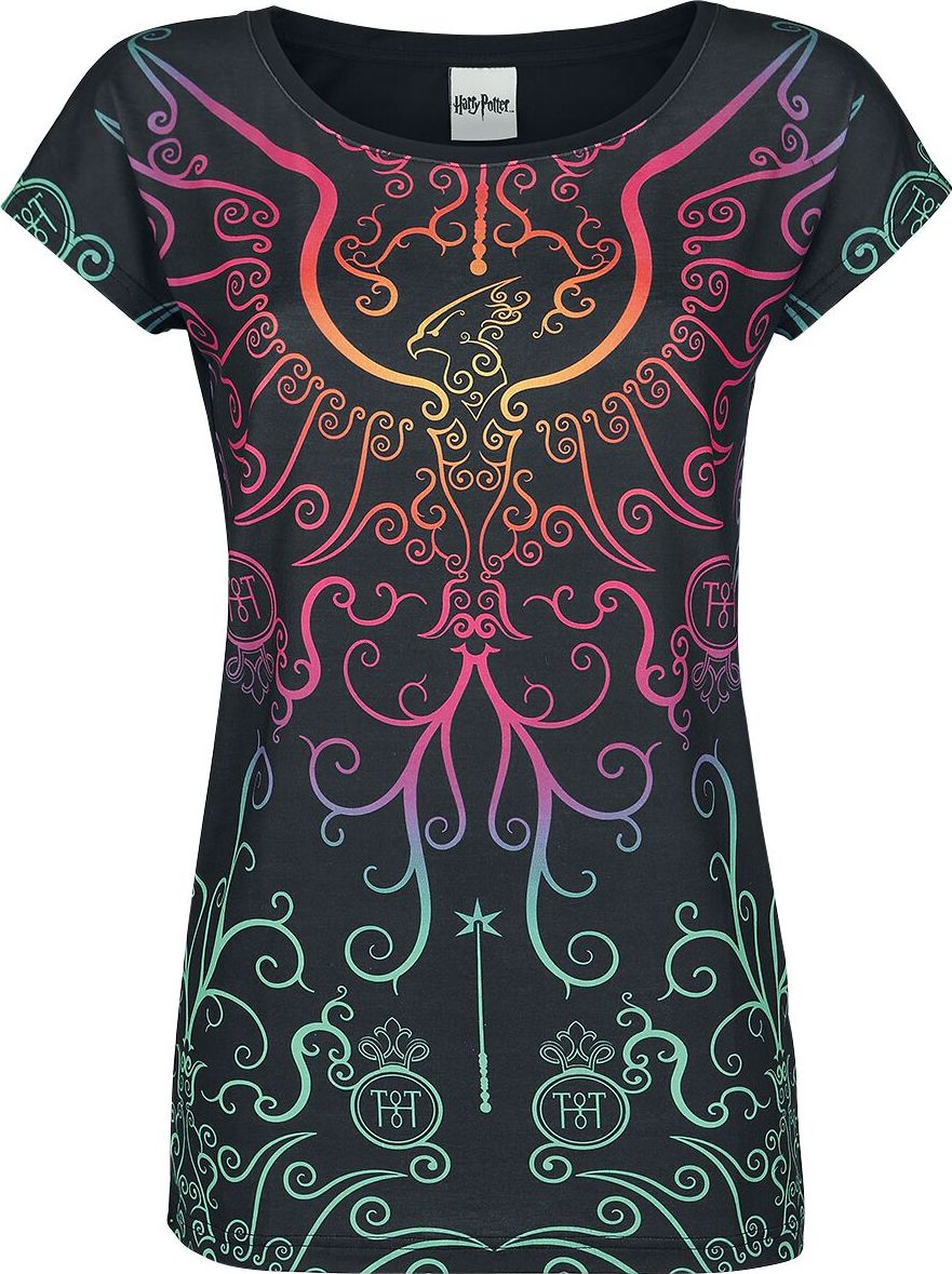 Harry Potter Phoenix Dámské tričko černá - Merchstore.cz