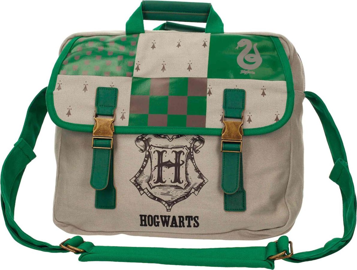 Harry Potter Slytherin Taška přes rameno zelená/špinave bílá - Merchstore.cz Harry Potter Slytherin Taška přes rameno zelená/špinave bílá - Merchstore.cz