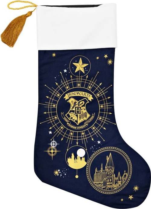 Harry Potter Vánoční ponožka Hogwarts Midnight Nástenné dekorace vícebarevný - Merchstore.cz