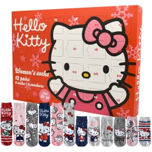 Hello Kitty Adventní kalendář Hello Kitty s dámskými ponožkami Adventní kalendář vícebarevný