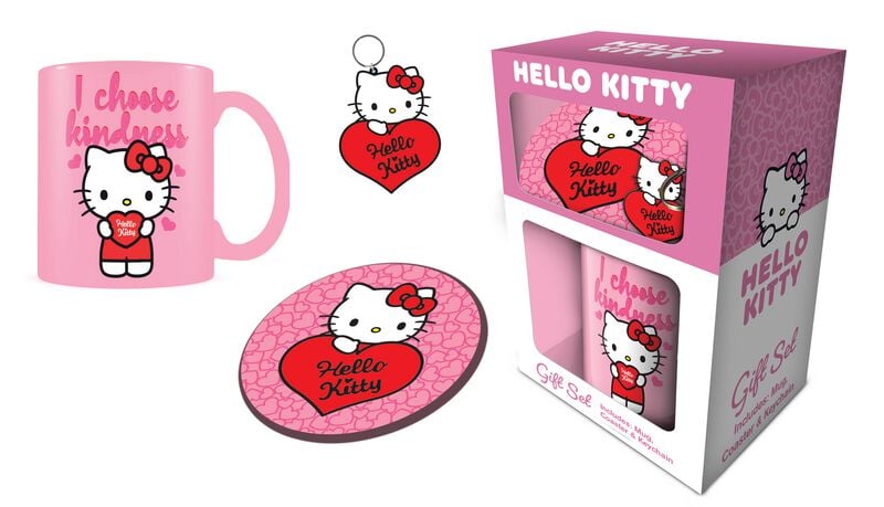 Hello Kitty Dárková sada Hello Kitty (My Heart) Fan balícek vícebarevný - Merchstore.cz
