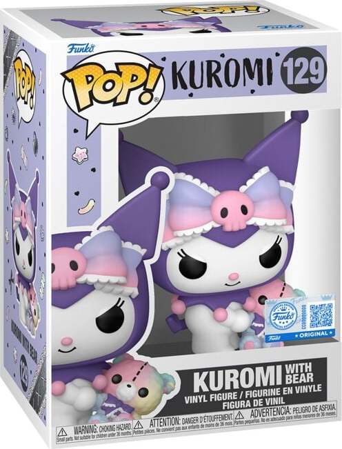 Hello Kitty Vinylová figurka č.129 Kuromi with Bear Sberatelská postava standard - Merchstore.cz