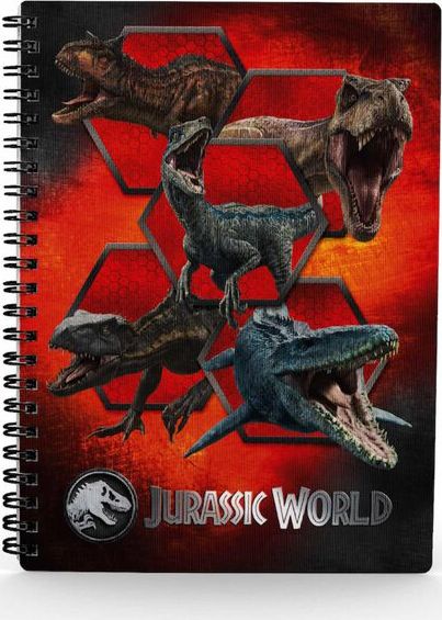 Jurassic Park 3D notes Jurassic World - Carnivorous Poznámkový blok vícebarevný - Merchstore.cz