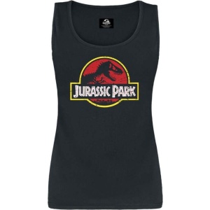 Jurassic Park Classic Logo Dámský top černá - Merchstore.cz