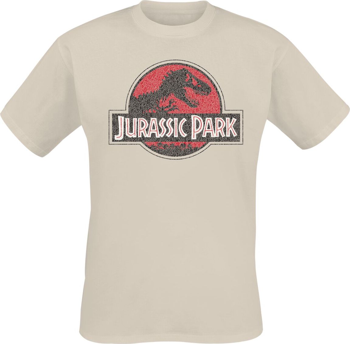 Jurassic Park Grunge Logo Jurassic Tričko písková - Merchstore.cz Jurassic Park Grunge Logo Jurassic Tričko písková - Merchstore.cz