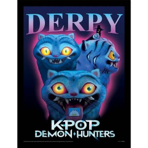 KPop Demon Hunters Derpy Zarámovaný obraz barevný