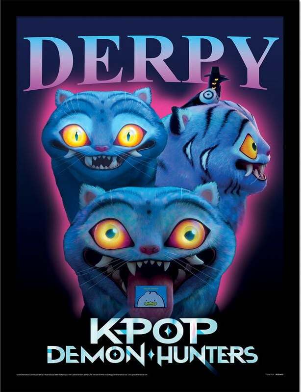 KPop Demon Hunters Derpy Zarámovaný obraz barevný - Merchstore.cz