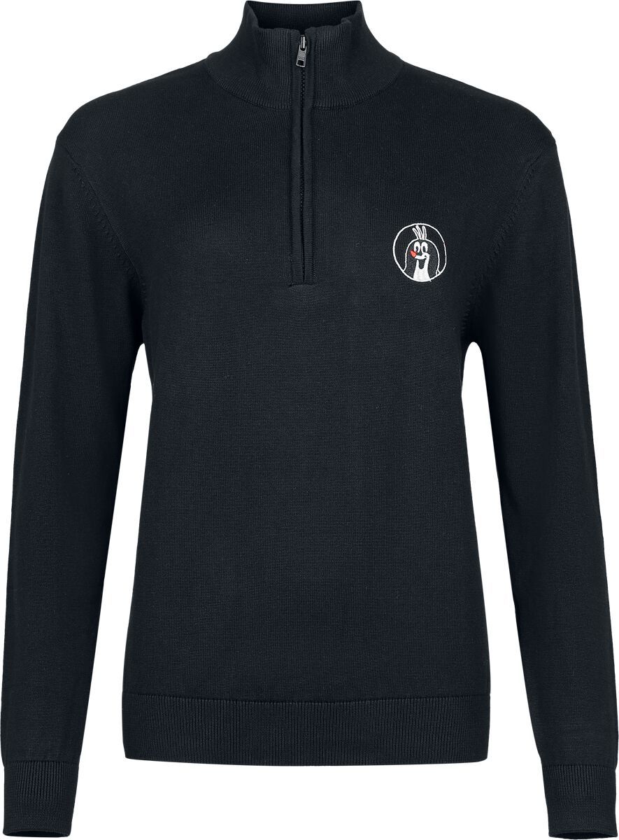 krtek Mikina se zapínáním na zip Krteček Dámská mikina černá - Merchstore.cz