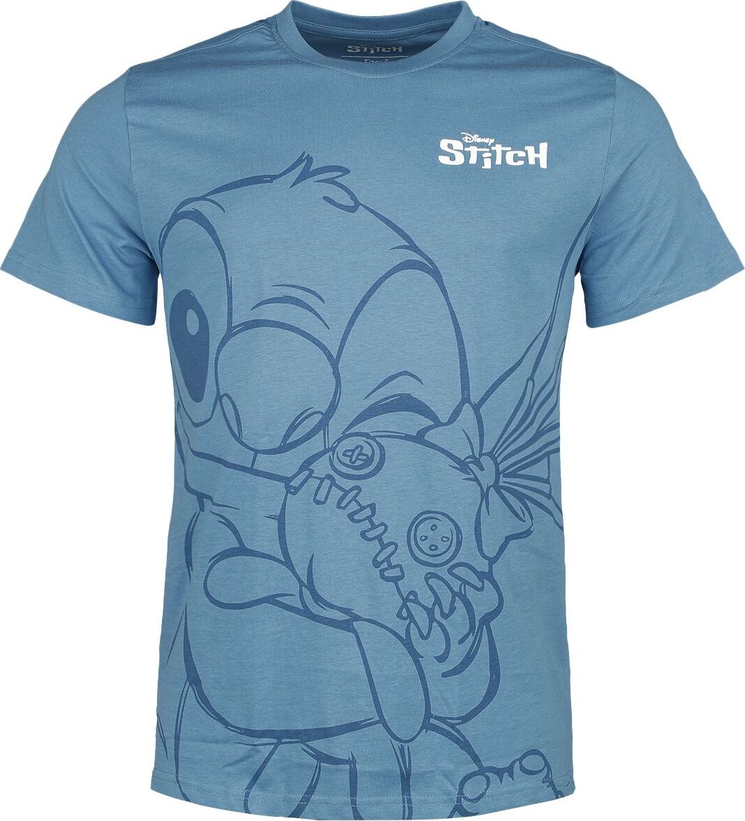 Lilo & Stitch Hugging Stitch Tričko modrá - Merchstore.cz