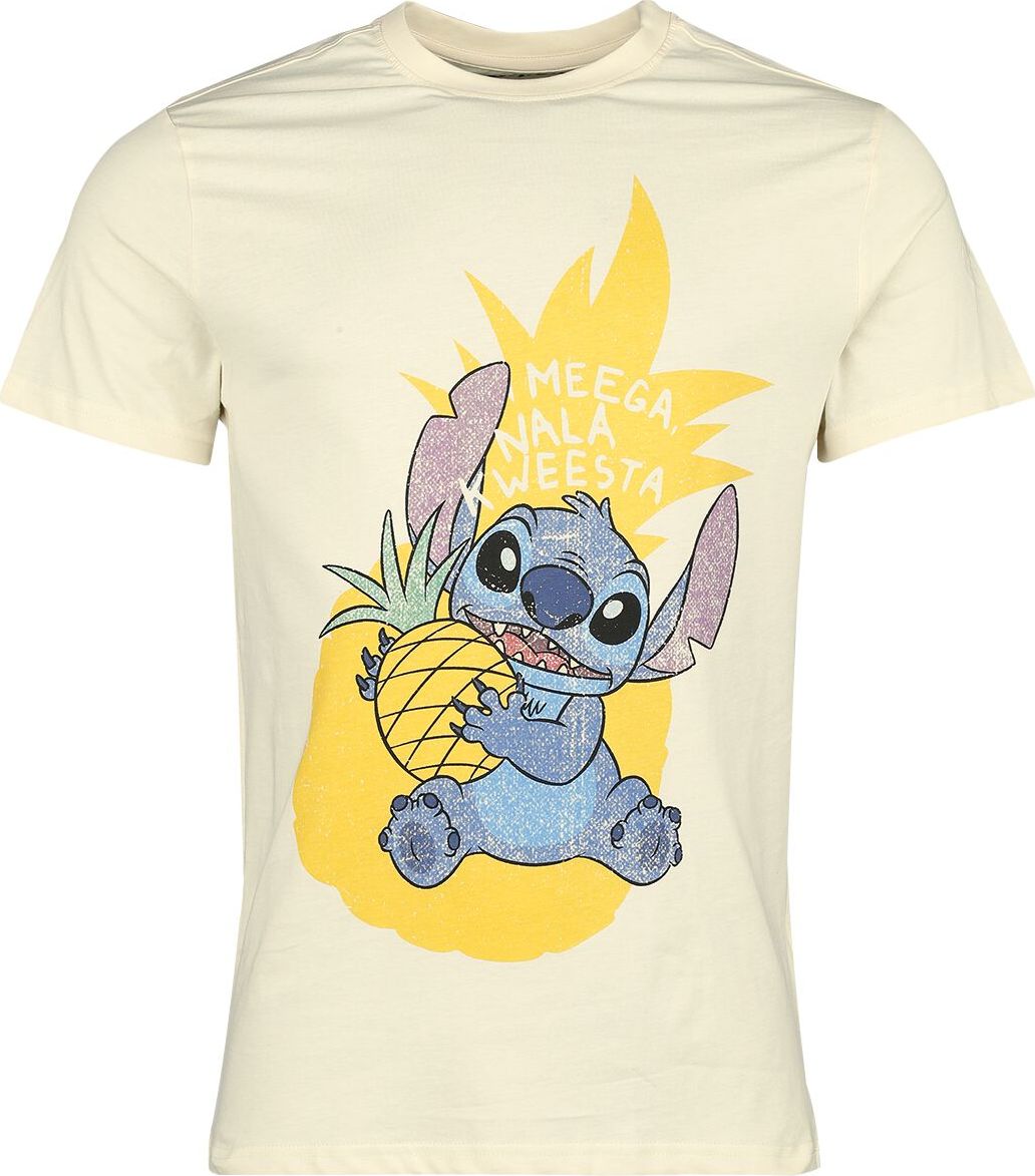 Lilo & Stitch Pineapple Stitch Tričko krémová - Merchstore.cz