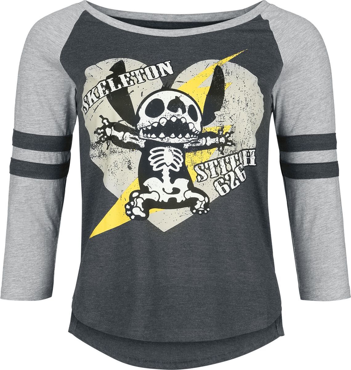 Lilo & Stitch Skeleton Stitch Dámské tričko s dlouhými rukávy vícebarevný - Merchstore.cz