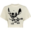 Lilo & Stitch Stitch Guitar Dámské tričko bílá - Merchstore.cz