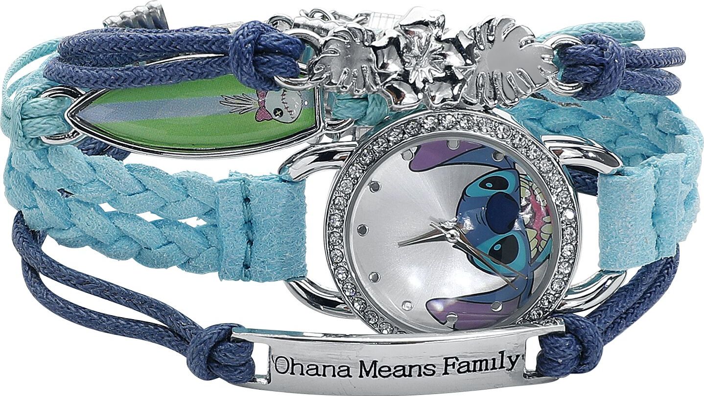 Lilo & Stitch Stitch Náramkové hodinky modrá - Merchstore.cz