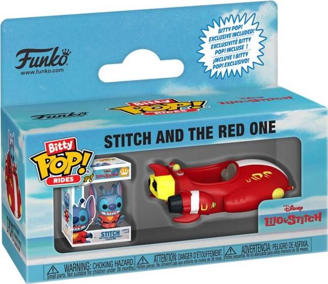 Lilo & Stitch Vinylová figurka Stitch and The Red One (Bitty Pop! Ride) Sberatelská postava standard - Merchstore.cz