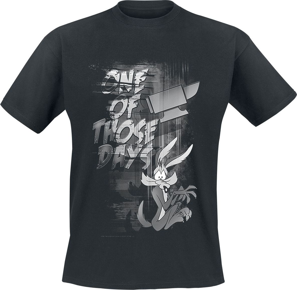 Looney Tunes Coyote - Those Days Tričko černá - Merchstore.cz