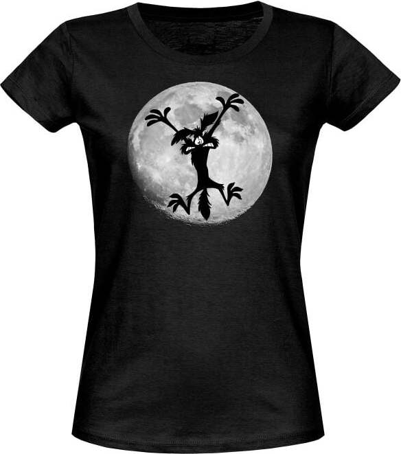 Looney Tunes Moon Jump Dámské tričko černá - Merchstore.cz