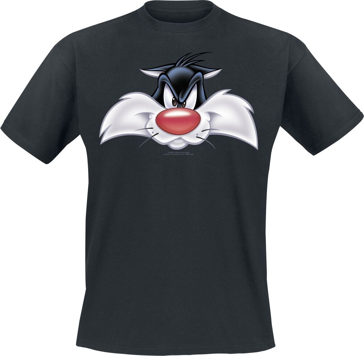 Looney Tunes Sylvester - Big Face Tričko černá - Merchstore.cz
