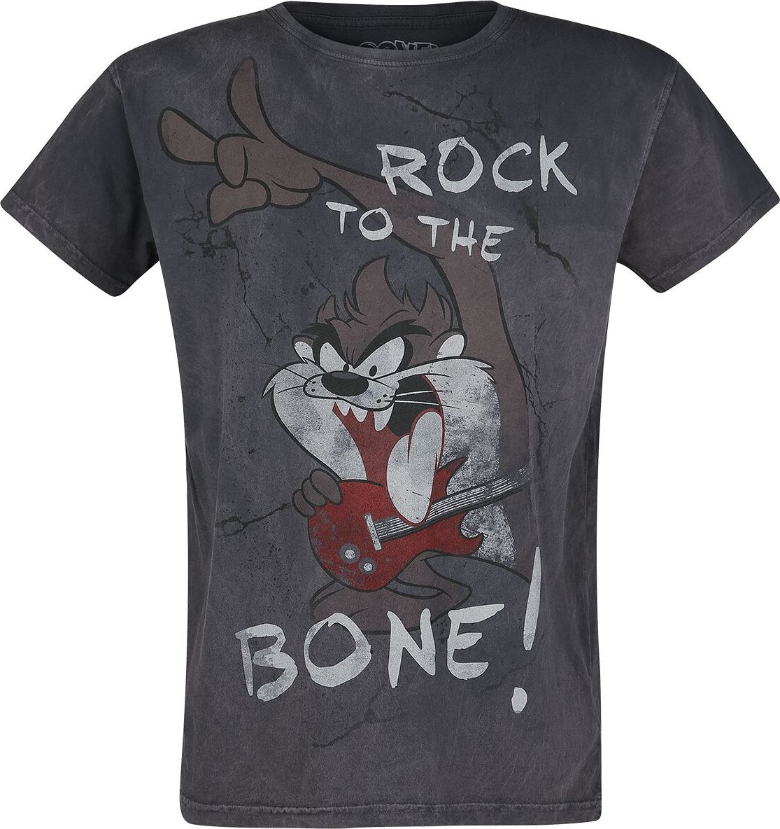 Looney Tunes Tasmanian Devil - Rock To The Bone! Tričko šedá - Merchstore.cz