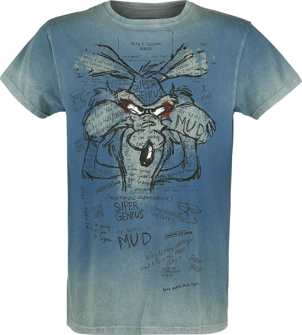 Looney Tunes Wile E. Coyote - Inner Thoughts Tričko tyrkysová - Merchstore.cz