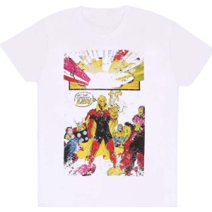 Marvel Comics Rukavice Warlock Tričko bílá - Merchstore.cz