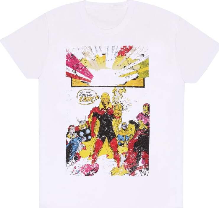 Marvel Comics Rukavice Warlock Tričko bílá - Merchstore.cz Marvel Comics Rukavice Warlock Tričko bílá - Merchstore.cz