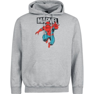 Marvel Spider Man Spider Man Jump Mikina s kapucí šedá - Merchstore.cz