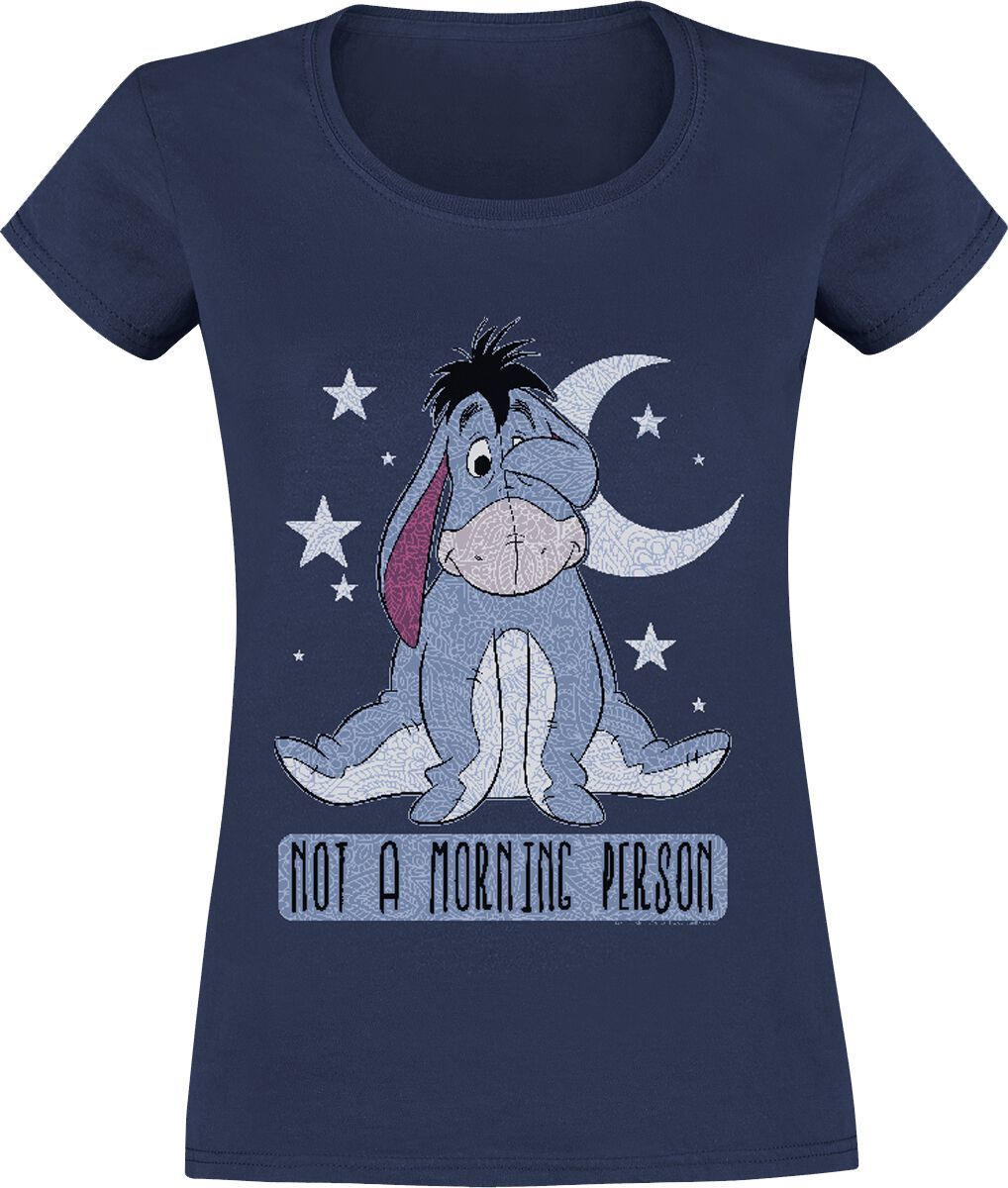 Medvídek Pu Not A Morning Person Dámské tričko námořnická modrá - Merchstore.cz Medvídek Pu Not A Morning Person Dámské tričko námořnická modrá - Merchstore.cz