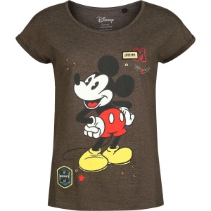 Mickey & Minnie Mouse Military Dámské tričko khaki - Merchstore.cz
