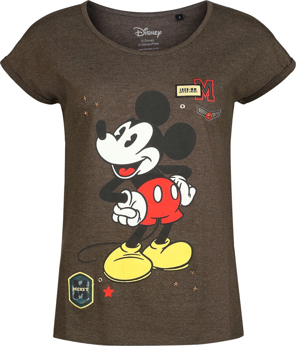 Mickey & Minnie Mouse Military Dámské tričko khaki - Merchstore.cz