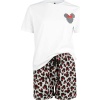 Mickey & Minnie Mouse Pyžamo Minnie s leopardím potiskem pyžama vícebarevný - Merchstore.cz