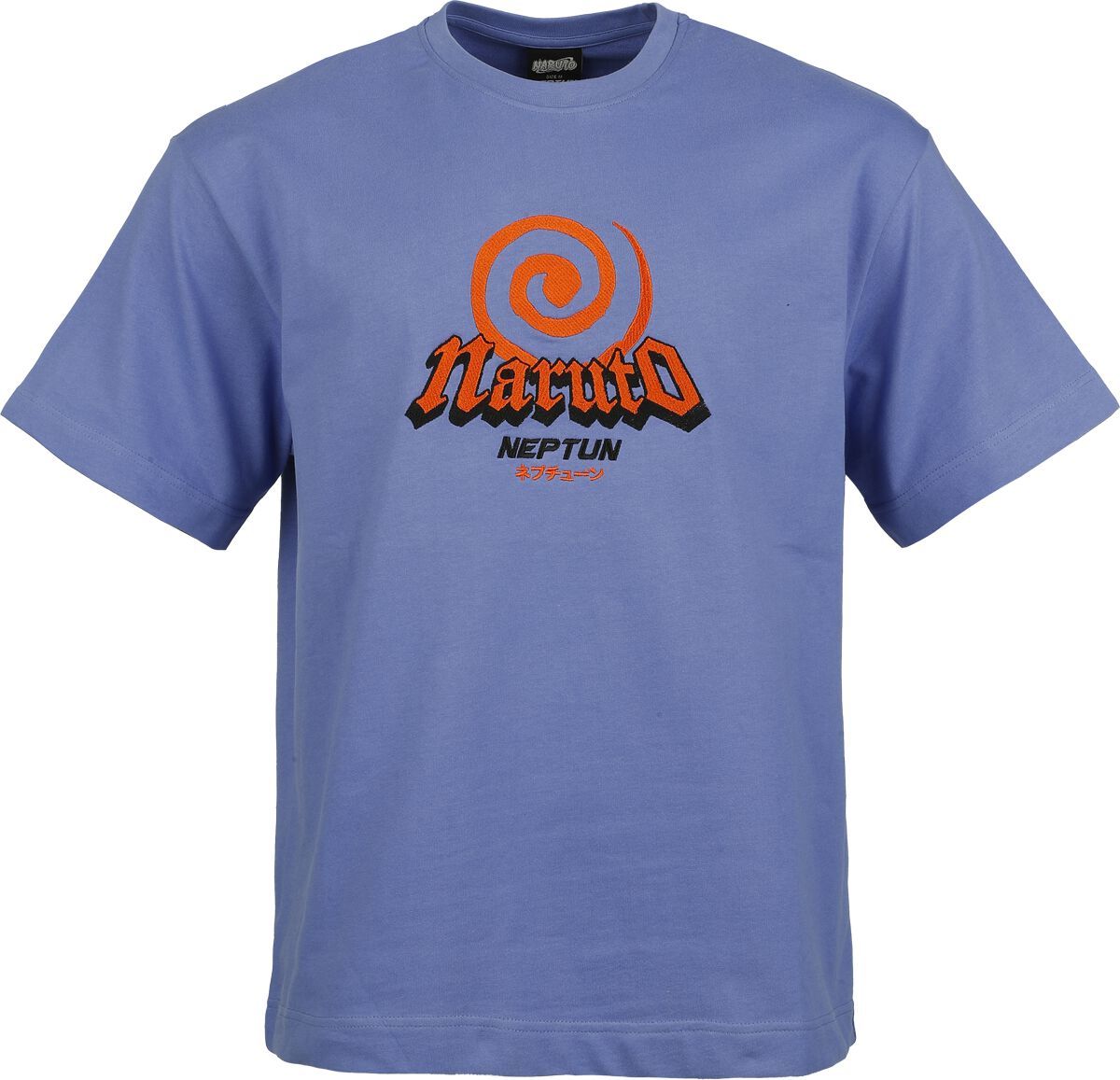 Naruto Logo - Oversize Tričko modrá - Merchstore.cz