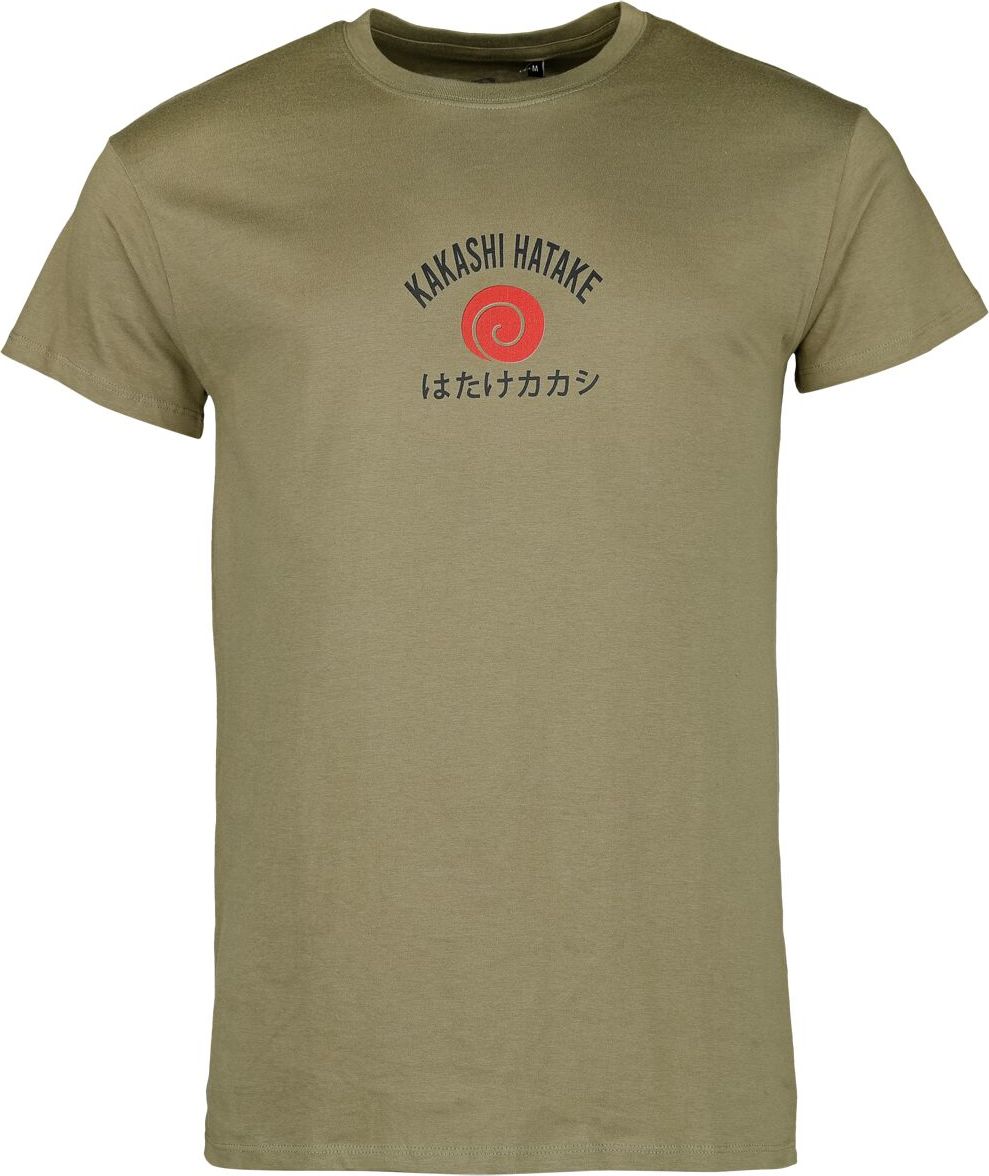 Naruto Shinobi Of Konohagakure Tričko khaki - Merchstore.cz