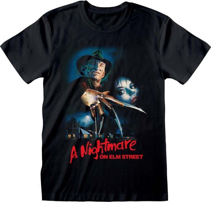 Nightmare On Elm Street Logo Poster Tričko černá - Merchstore.cz Nightmare On Elm Street Logo Poster Tričko černá - Merchstore.cz