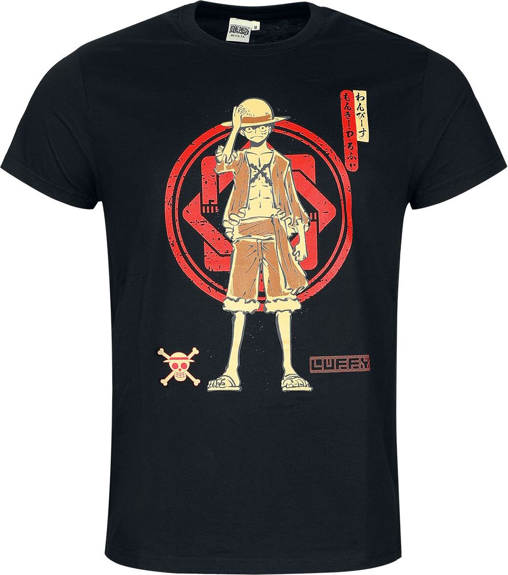 One Piece Monkey D. Ruffy Tričko černá - Merchstore.cz