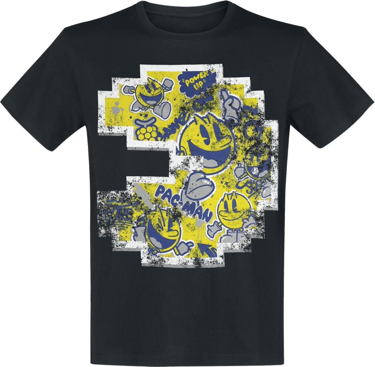 Pac-Man Pixel Tričko černá - Merchstore.cz
