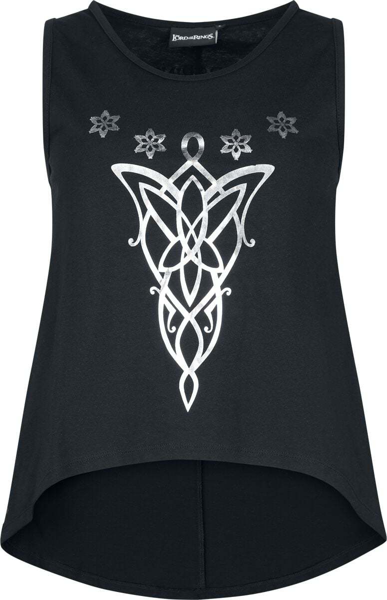 Pán prstenů Arvenina Vecernice Dámský top černá - Merchstore.cz